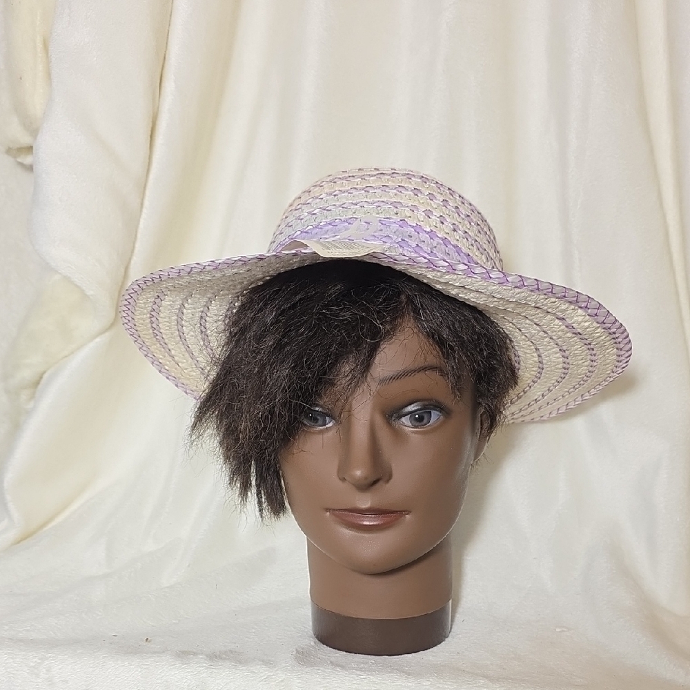 Source Unknown Pastel Purple Woven Hat